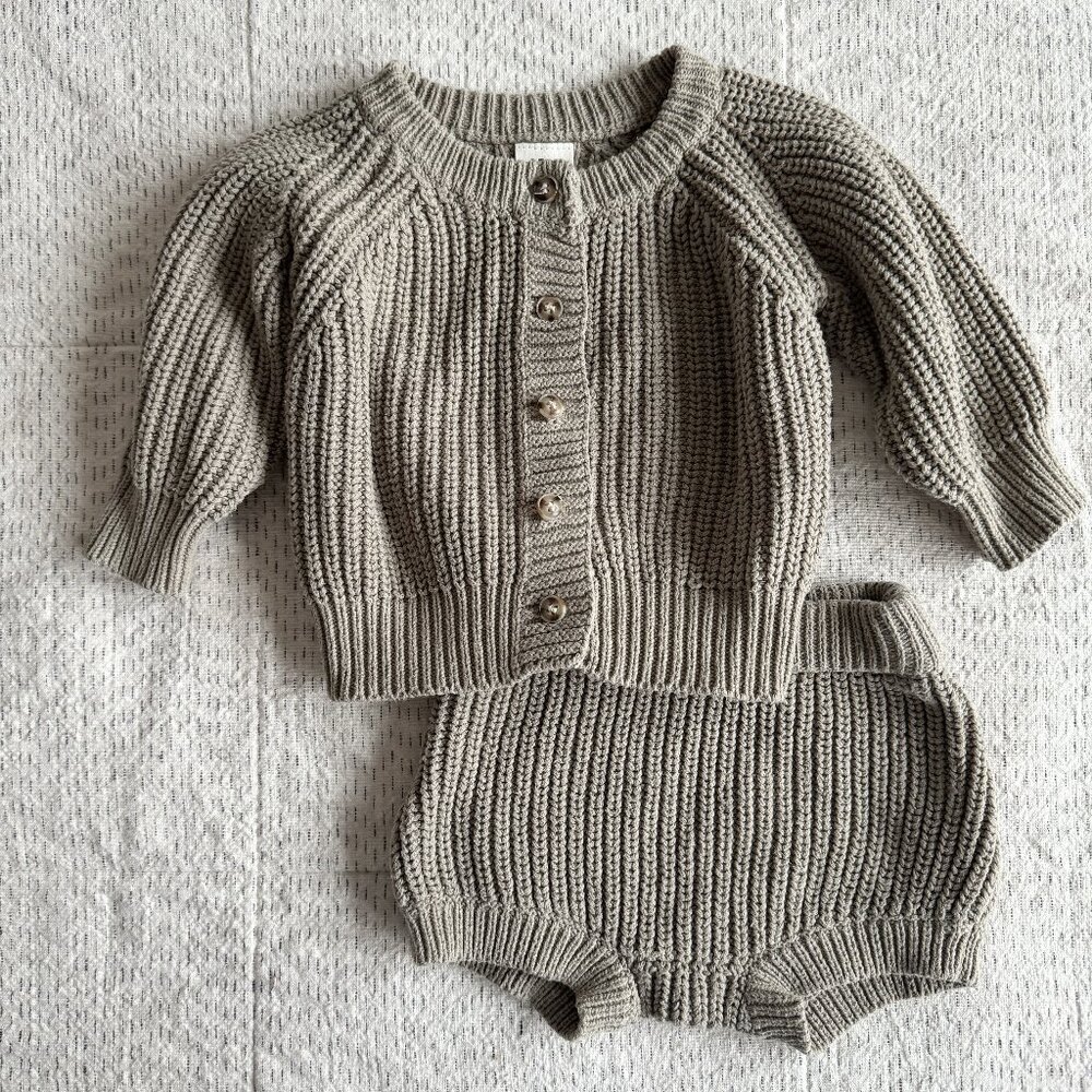 Cardigan and Bloomer Set (3 - 9M) - Ando stores